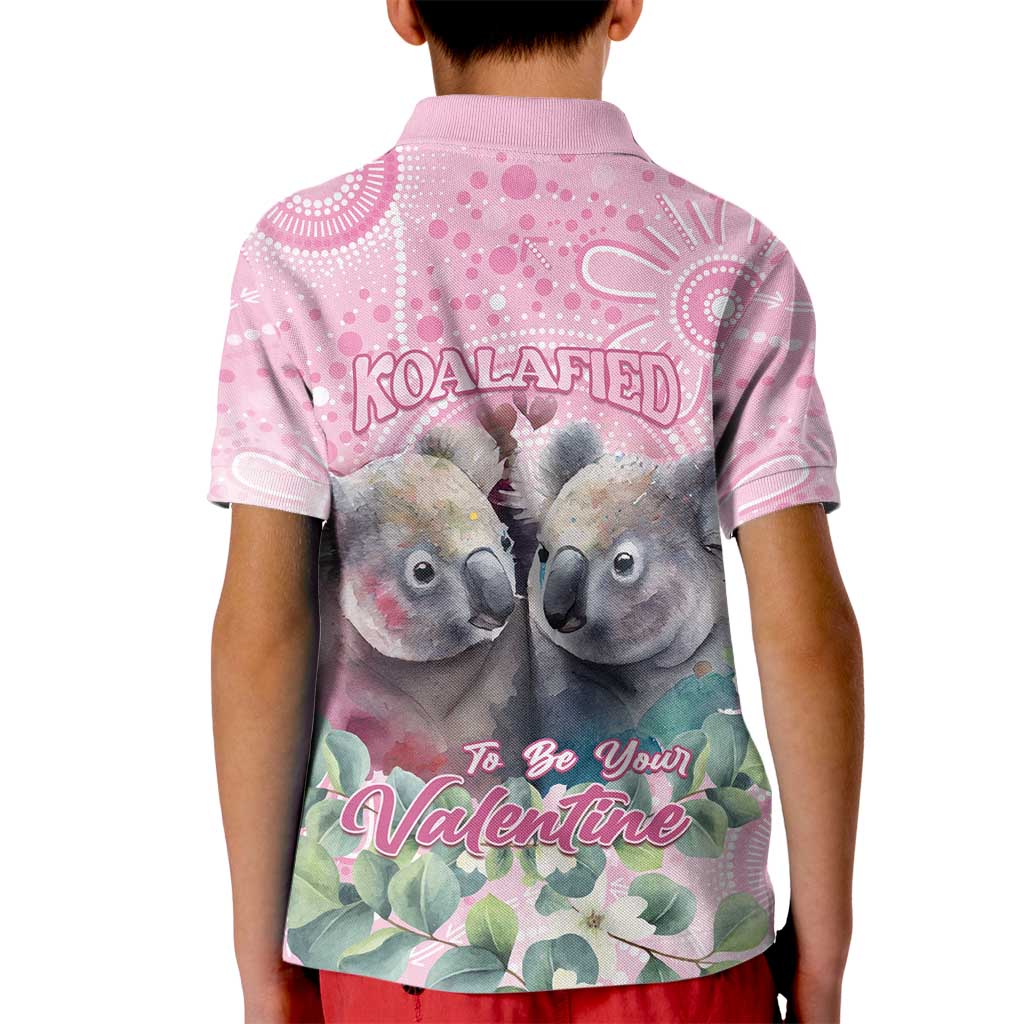 Australia Koala Valentine's Day Kid Polo Shirt Koalified To Be Your Valentine - Vibe Hoodie Shop