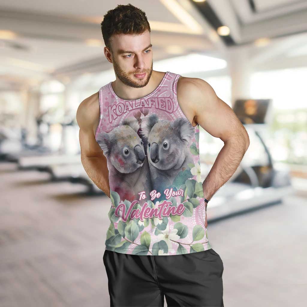 Australia Koala Valentine's Day Men Tank Top Koalified To Be Your Valentine - Vibe Hoodie Shop