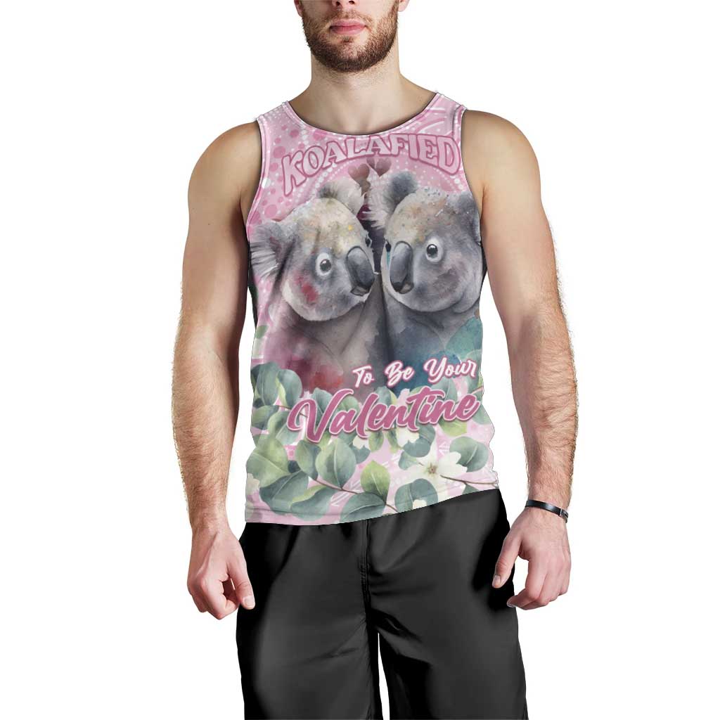 Australia Koala Valentine's Day Men Tank Top Koalified To Be Your Valentine - Vibe Hoodie Shop