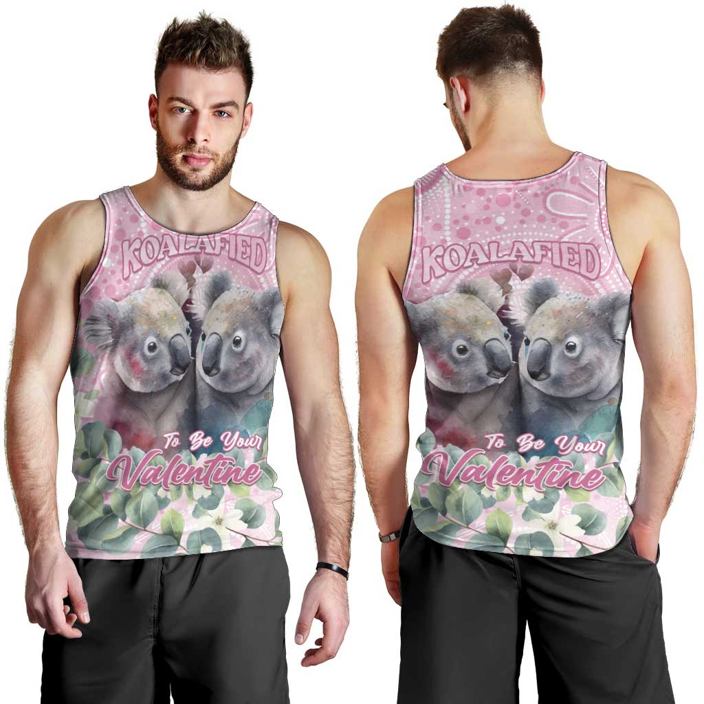 Australia Koala Valentine's Day Men Tank Top Koalified To Be Your Valentine - Vibe Hoodie Shop