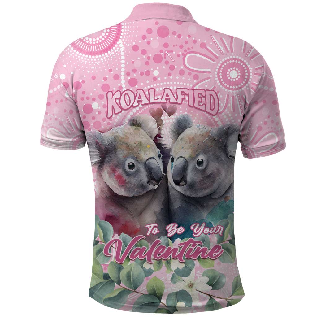 Australia Koala Valentine's Day Polo Shirt Koalified To Be Your Valentine - Vibe Hoodie Shop