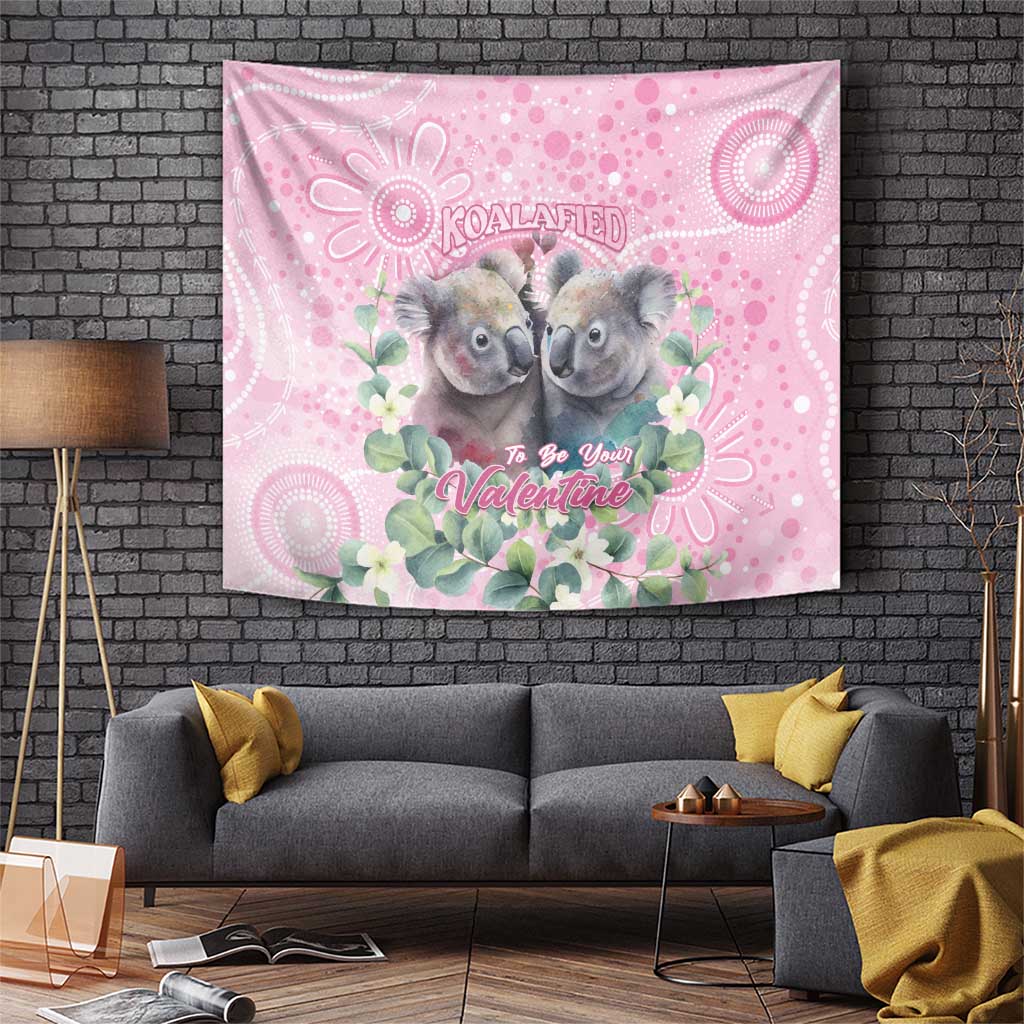 Australia Koala Valentine's Day Tapestry Koalified To Be Your Valentine - Vibe Hoodie Shop