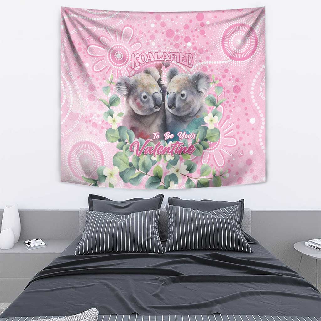 Australia Koala Valentine's Day Tapestry Koalified To Be Your Valentine - Vibe Hoodie Shop