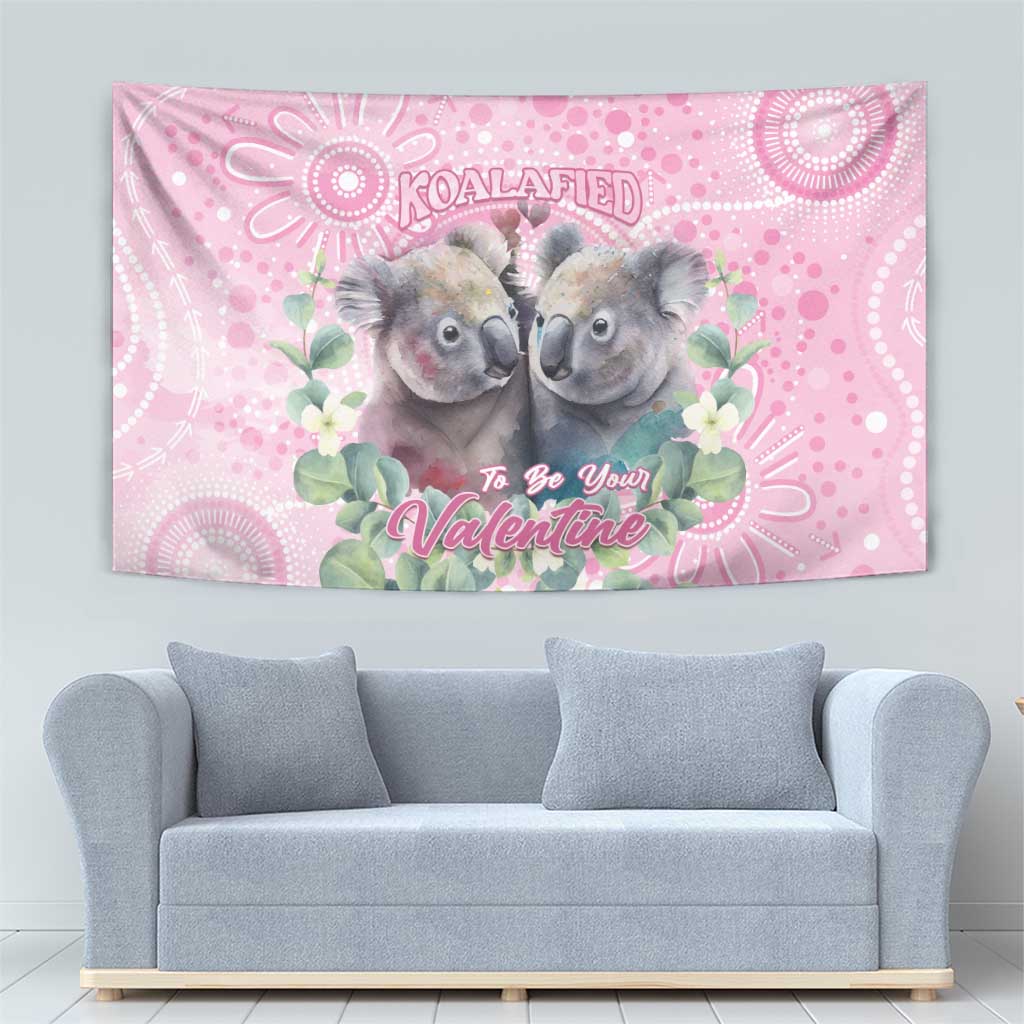 Australia Koala Valentine's Day Tapestry Koalified To Be Your Valentine - Vibe Hoodie Shop