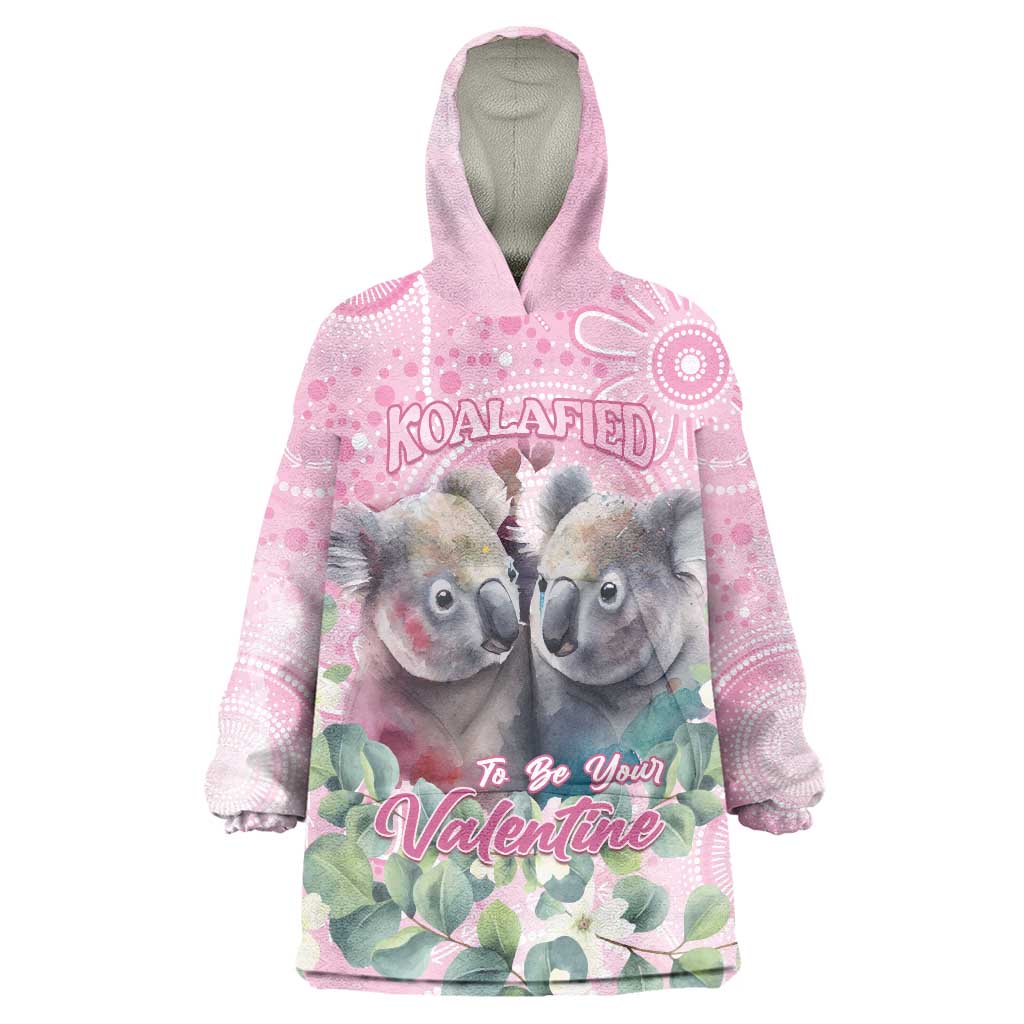 Australia Koala Valentine's Day Wearable Blanket Hoodie Koalified To Be Your Valentine - Vibe Hoodie Shop