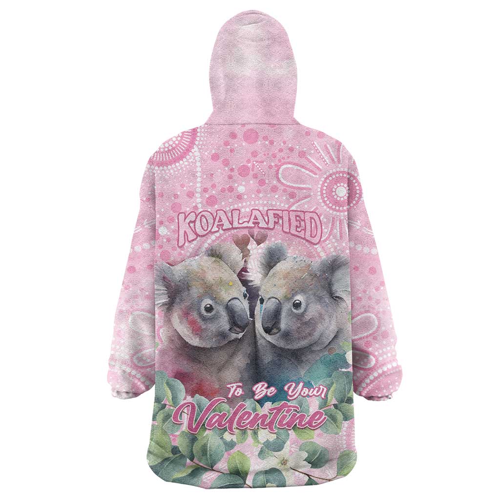 Australia Koala Valentine's Day Wearable Blanket Hoodie Koalified To Be Your Valentine - Vibe Hoodie Shop