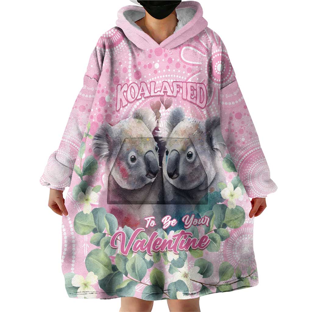 Australia Koala Valentine's Day Wearable Blanket Hoodie Koalified To Be Your Valentine - Vibe Hoodie Shop