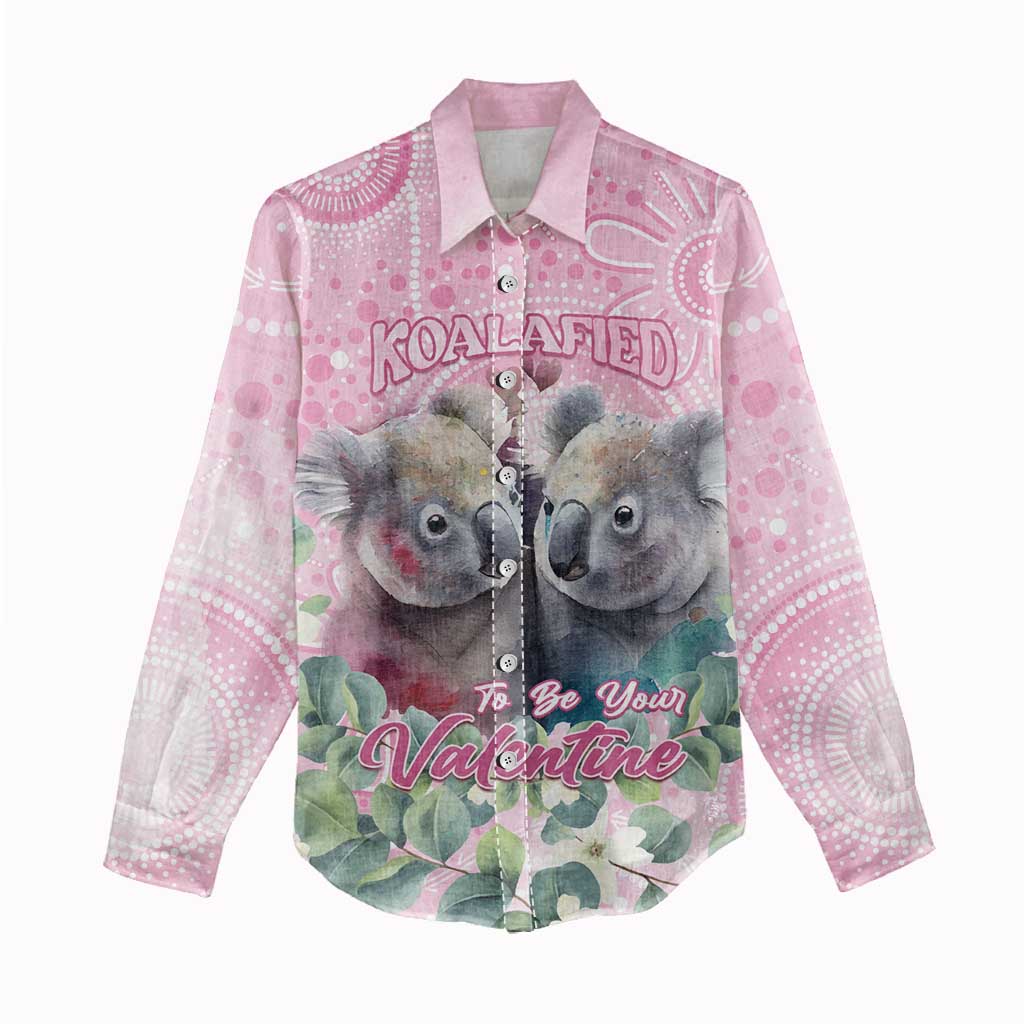 Australia Koala Valentine's Day Women Casual Shirt Koalified To Be Your Valentine - Vibe Hoodie Shop