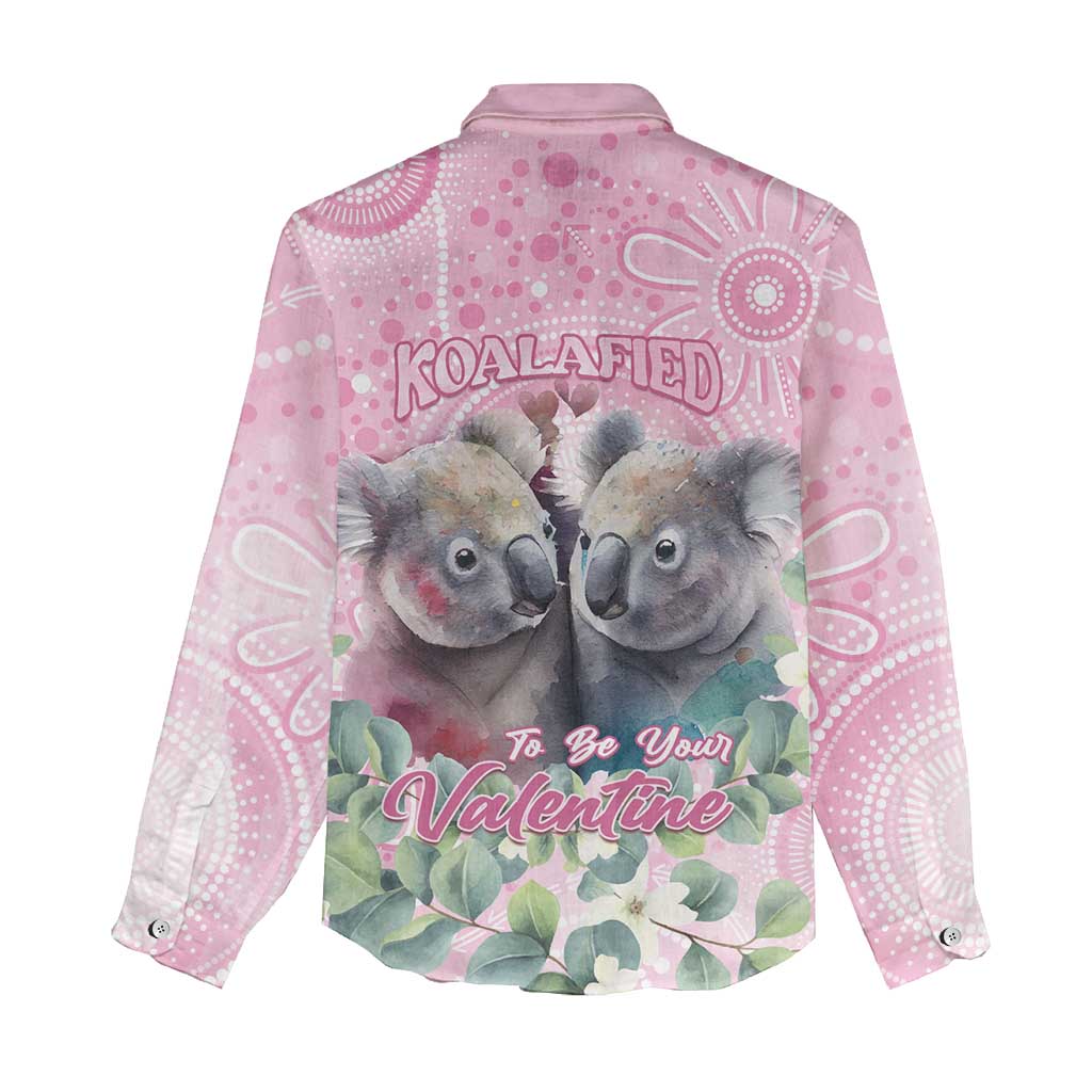 Australia Koala Valentine's Day Women Casual Shirt Koalified To Be Your Valentine - Vibe Hoodie Shop
