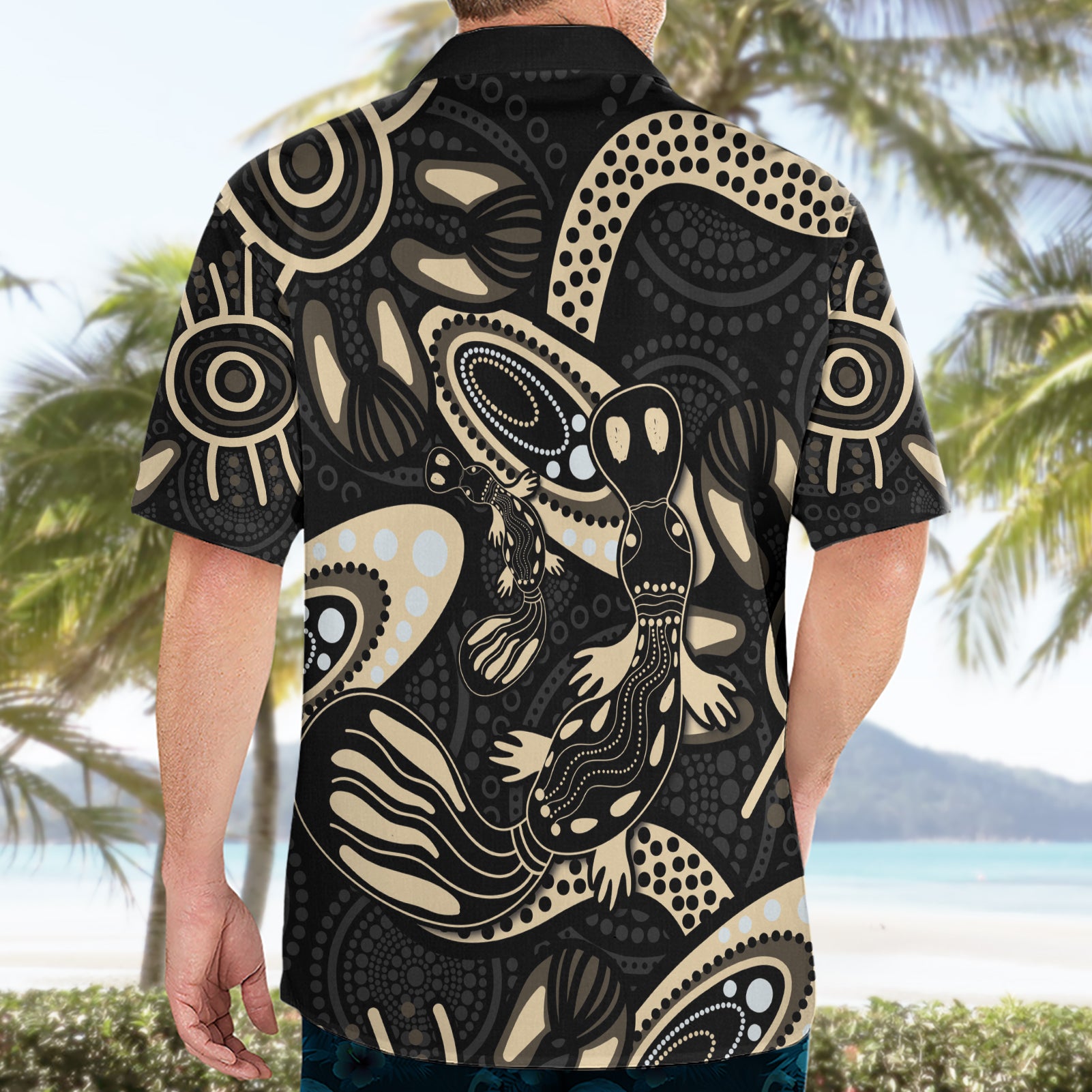 Australia Mothers Day Hawaiian Shirt Mom And Baby Platypus Aboriginal Art - Vibe Hoodie Shop