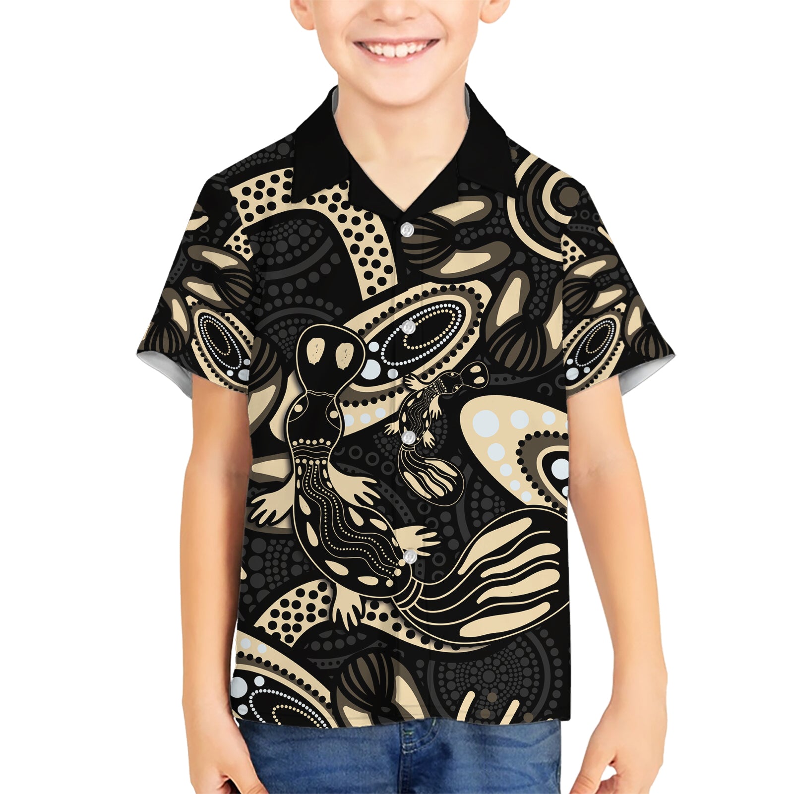 Australia Mothers Day Hawaiian Shirt Mom And Baby Platypus Aboriginal Art - Vibe Hoodie Shop