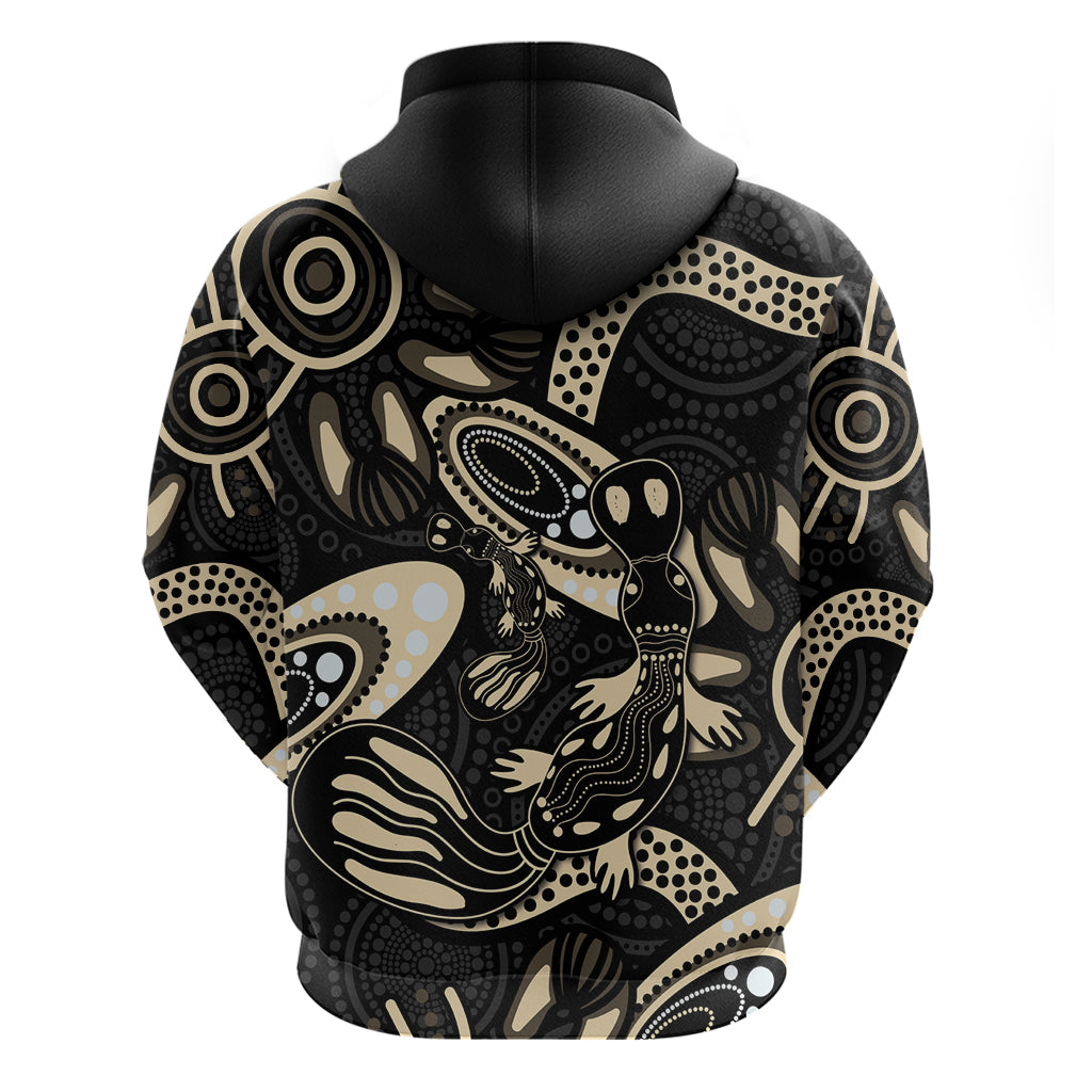 Australia Mothers Day Hoodie Mom And Baby Platypus Aboriginal Art - Vibe Hoodie Shop