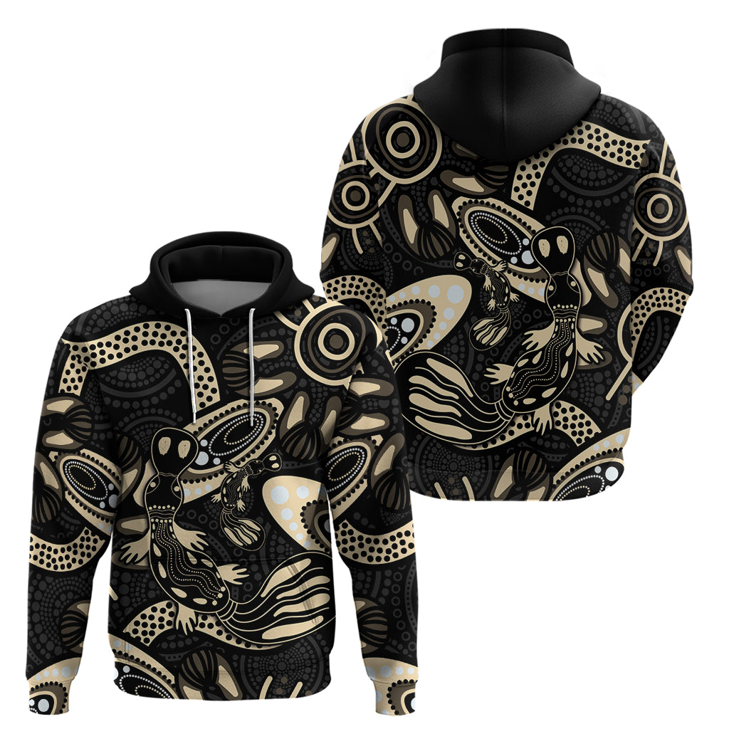 Australia Mothers Day Hoodie Mom And Baby Platypus Aboriginal Art - Vibe Hoodie Shop