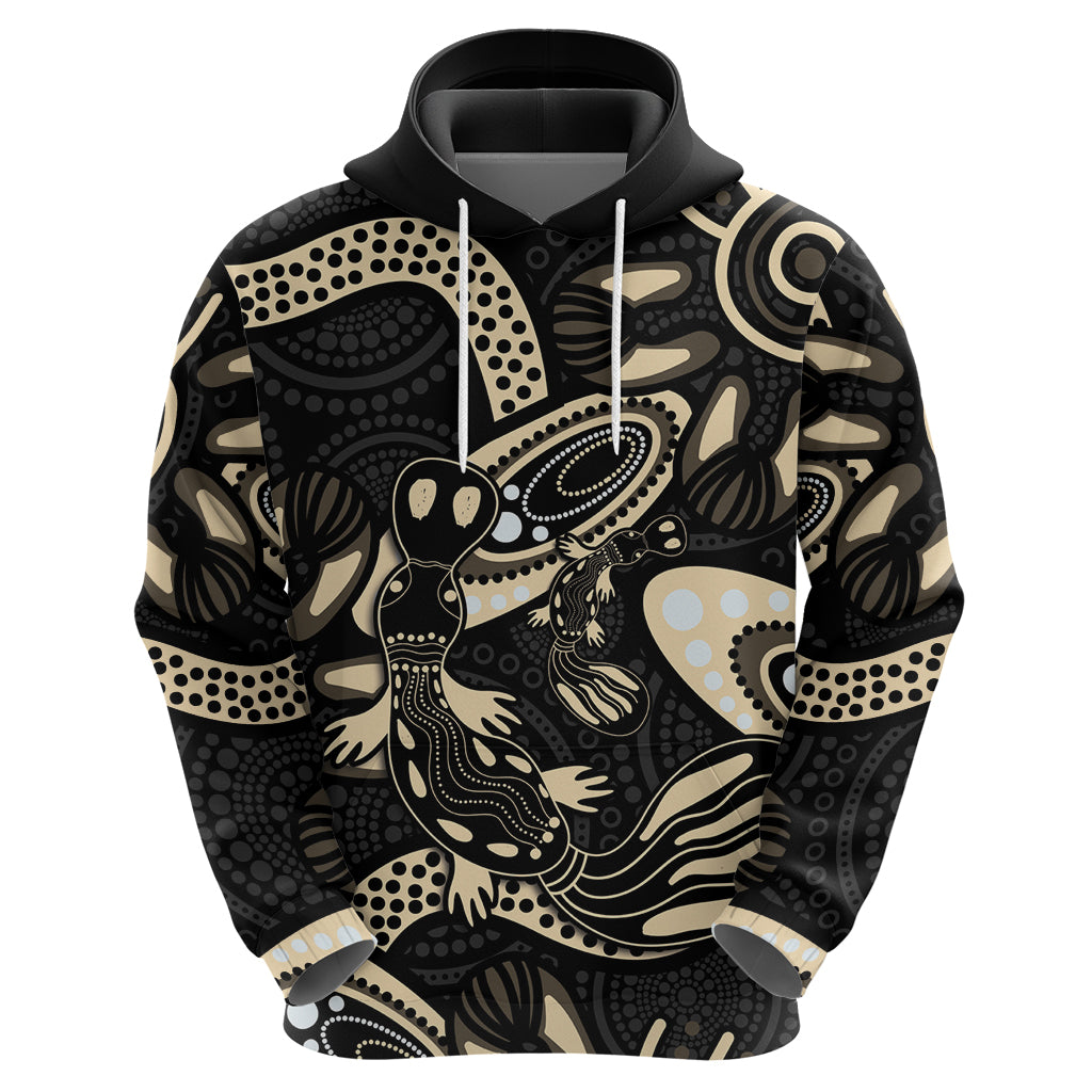 Australia Mothers Day Hoodie Mom And Baby Platypus Aboriginal Art - Vibe Hoodie Shop