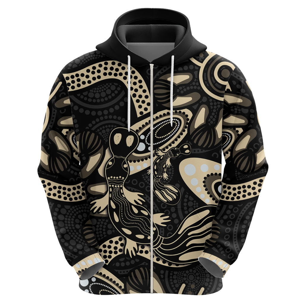 Australia Mothers Day Hoodie Mom And Baby Platypus Aboriginal Art - Vibe Hoodie Shop