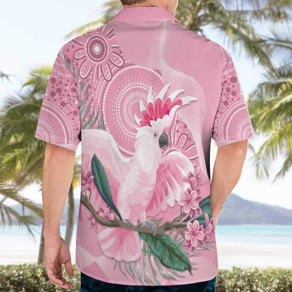 Pink Cockatoo Australia Hawaiian Shirt Aussie Cacatua Leadbeateri - Aboriginal Art - Vibe Hoodie Shop