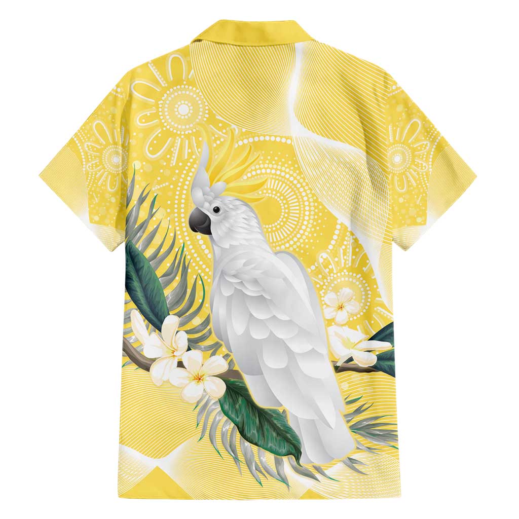 Australia Cacatua Galerita Hawaiian Shirt Sulphur-Crested Cockatoo - Aboriginal Art - Vibe Hoodie Shop