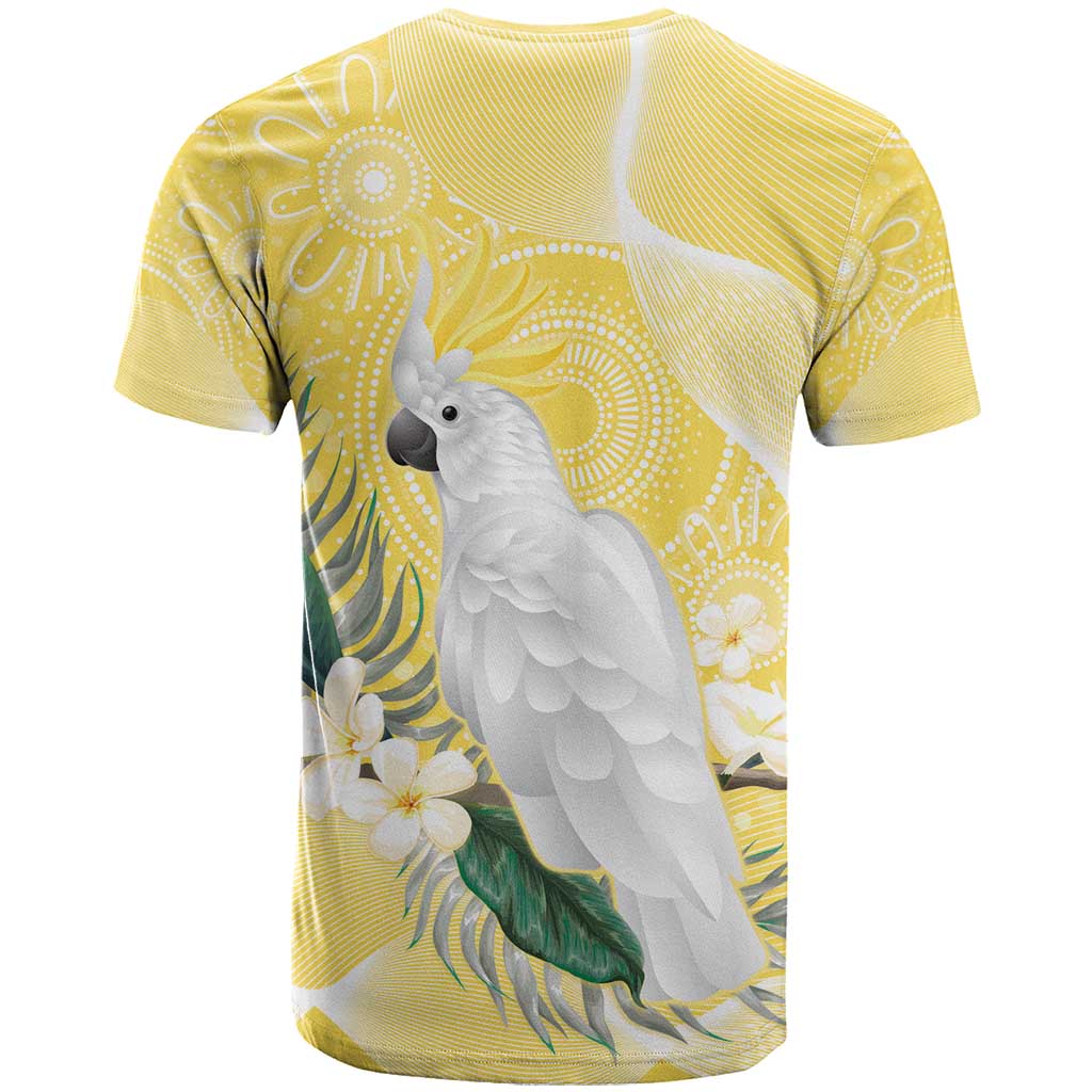 Australia Cacatua Galerita T Shirt Sulphur-Crested Cockatoo - Aboriginal Art - Vibe Hoodie Shop