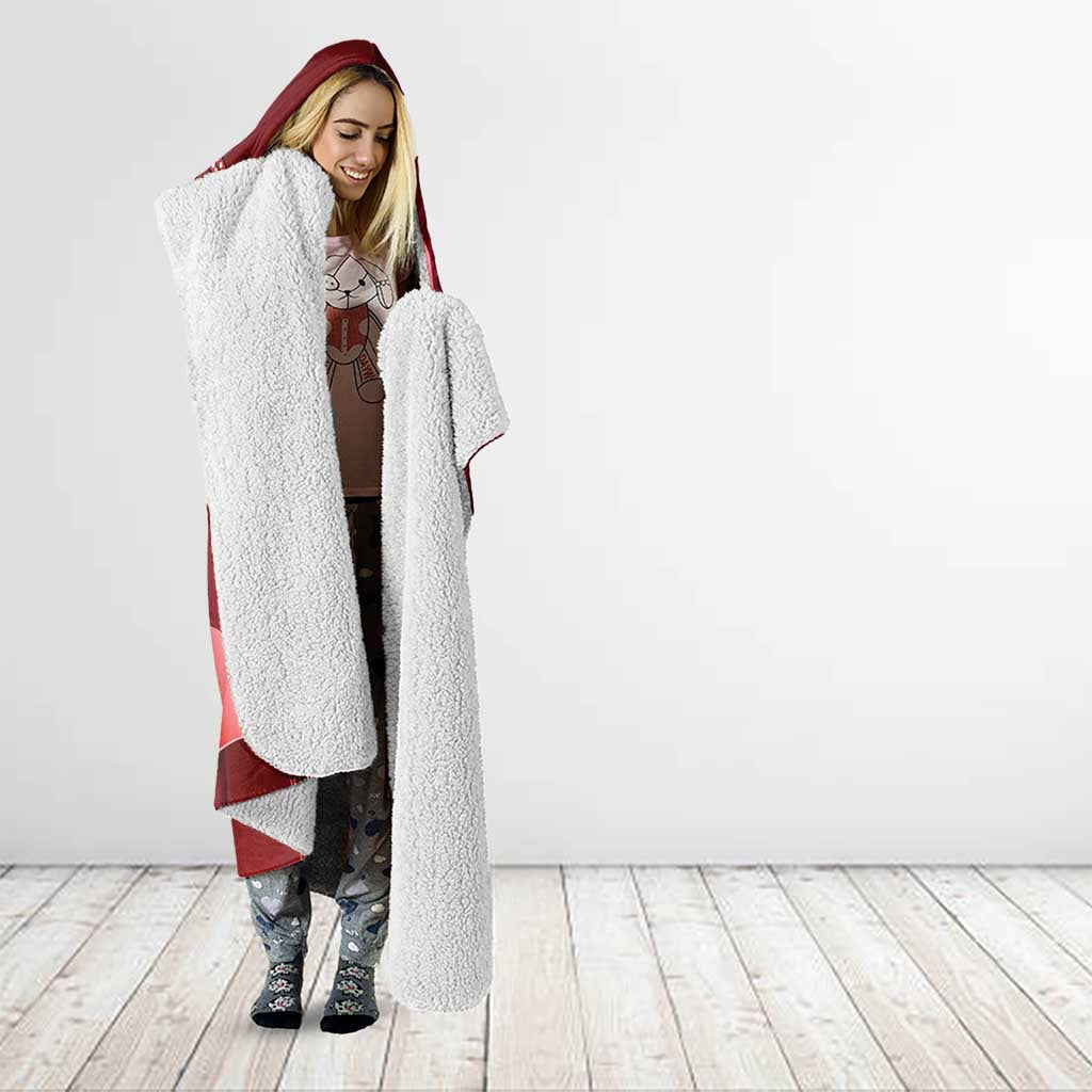 Australia AIDS Awareness Month Hooded Blanket Take The Rights Path Aboriginal Art