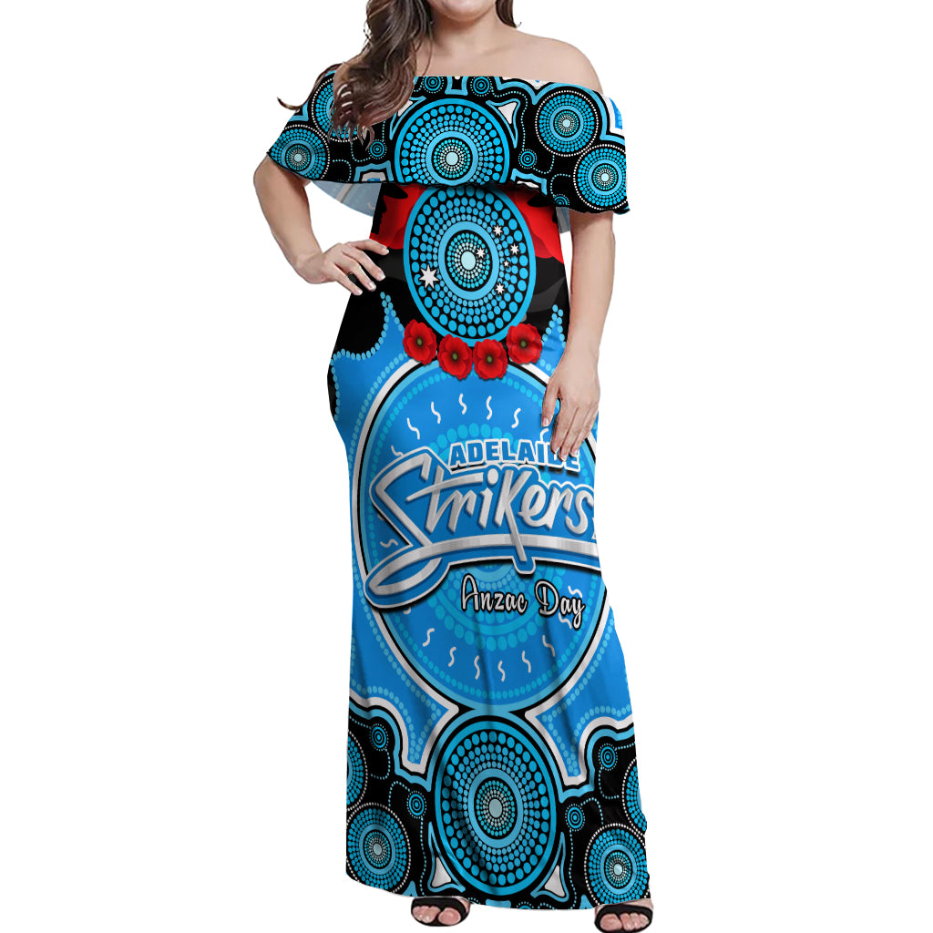 adelaide-strikers-anzac-2024-off-shoulder-maxi-dress-lest-we-forget-poppy-mix-camouflage