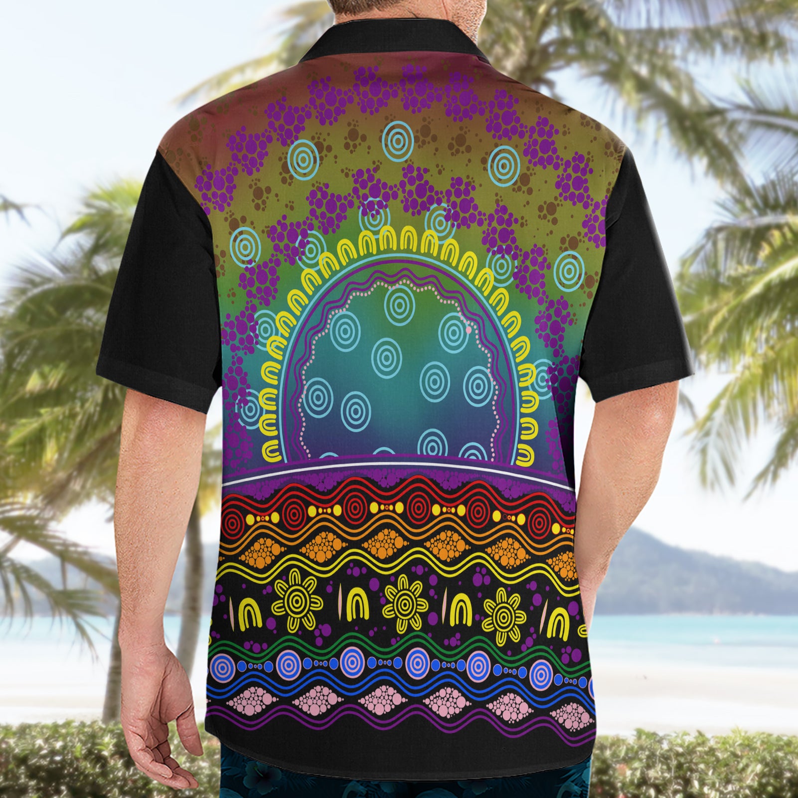 Australia LGBT History Month Hawaiian Shirt Love Always Wins Aboriginal - Vibe Hoodie Shop