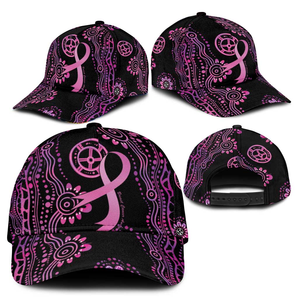 Faith Hope Love Australia Breast Cancer Classic Cap Pink Ribbon Indigenous - Vibe Hoodie