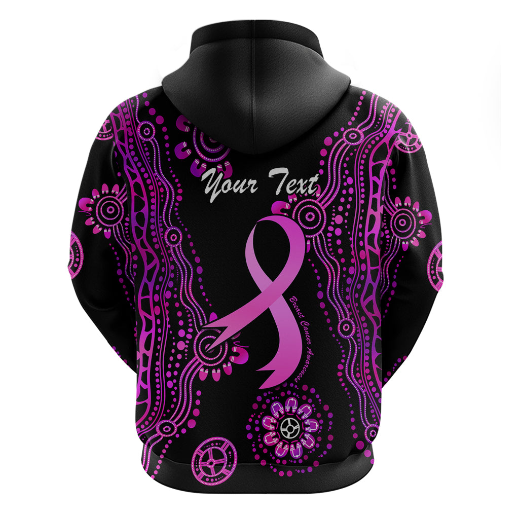 Personalised Faith Hope Love Australia Breast Cancer Hoodie Pink Ribbon Indigenous - Vibe Hoodie Shop
