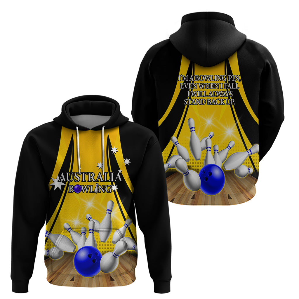 Australia Bowling Hoodie I Am A Bowling Pin Curve Style - Vibe Hoodie Shop
