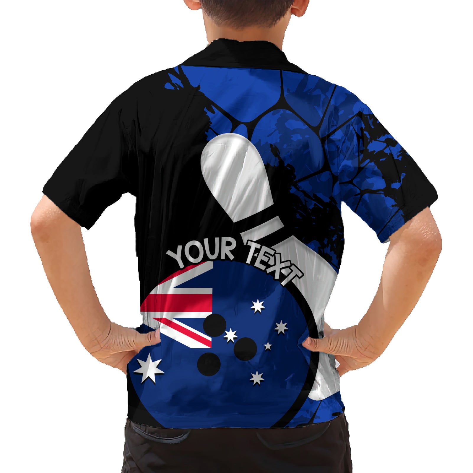 Personalised Australia Bowling Born To Bowl Hawaiian Shirt Grunge Style - Vibe Hoodie Shop