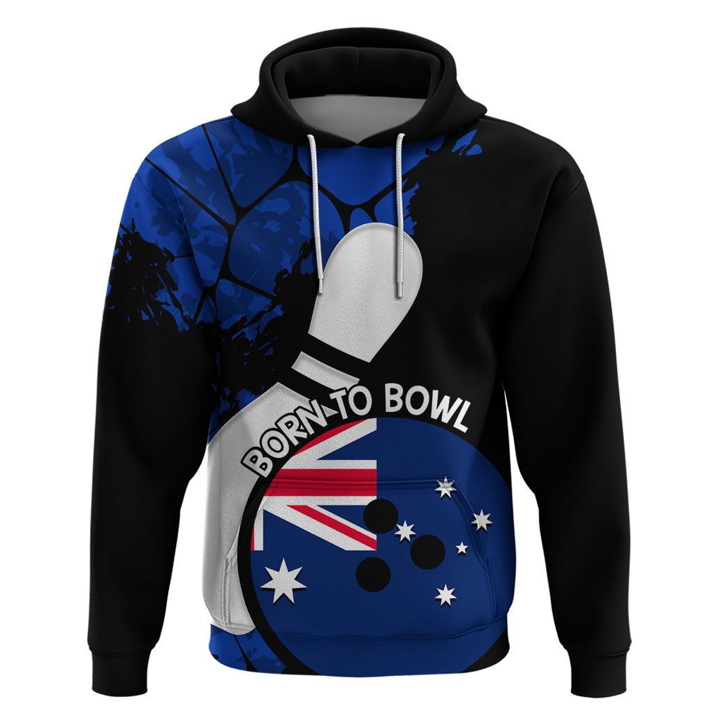 Personalised Australia Bowling Born To Bowl Hoodie Grunge Style - Vibe Hoodie Shop