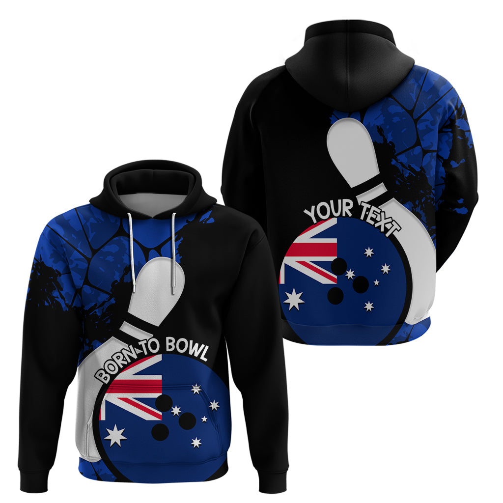 Personalised Australia Bowling Born To Bowl Hoodie Grunge Style - Vibe Hoodie Shop