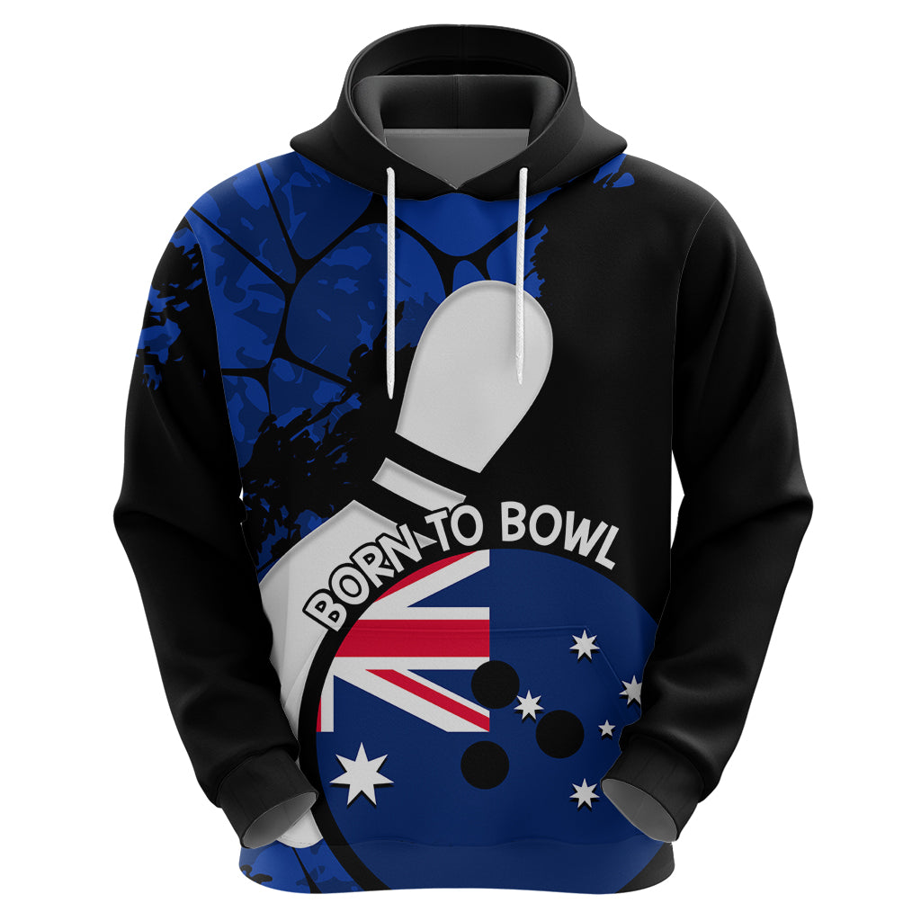 Personalised Australia Bowling Born To Bowl Hoodie Grunge Style - Vibe Hoodie Shop