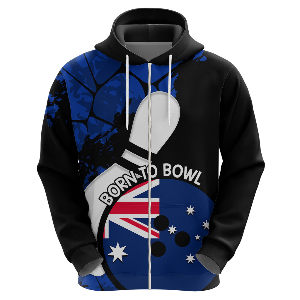 Personalised Australia Bowling Born To Bowl Hoodie Grunge Style - Vibe Hoodie Shop