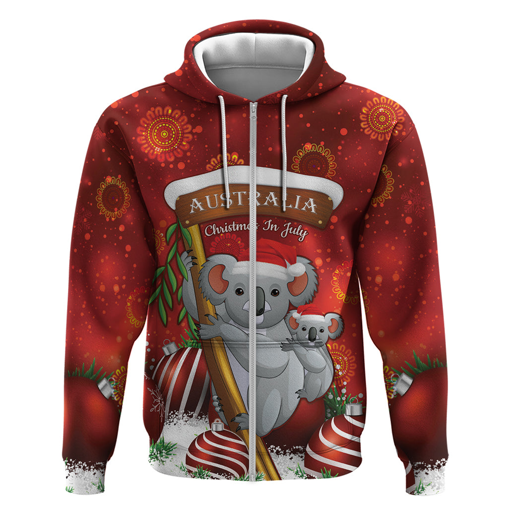 Australia Koala Hoodie Christmas In July - Red - Vibe Hoodie Shop