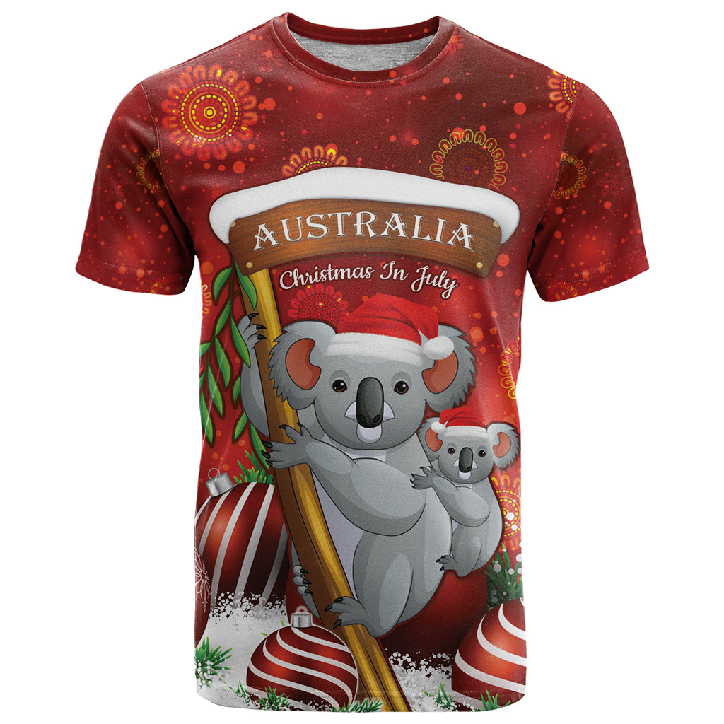 Australia Koala T Shirt Christmas In July - Red - Vibe Hoodie Shop