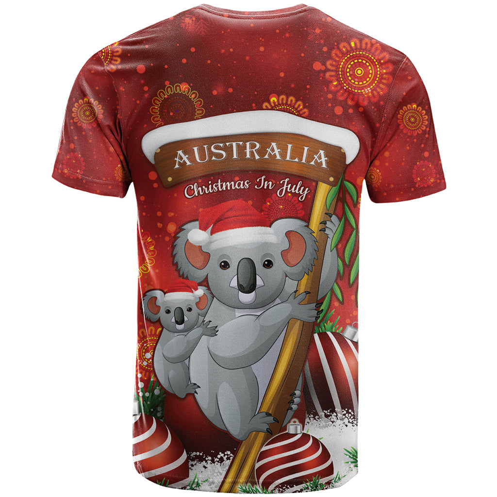 Australia Koala T Shirt Christmas In July - Red - Vibe Hoodie Shop