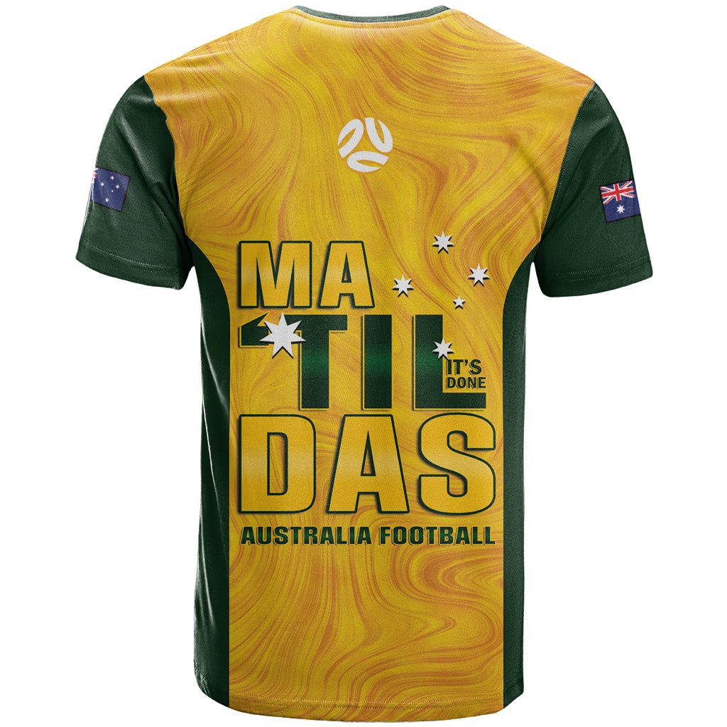 Australia Soccer T Shirt Arnold Matildas Gold Version - Vibe Hoodie Shop