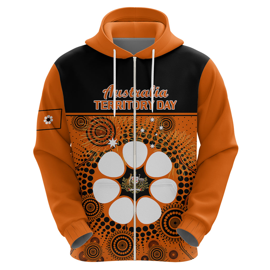 1 July Australia Territory Day Hoodie Aboriginal Pattern - Vibe Hoodie Shop