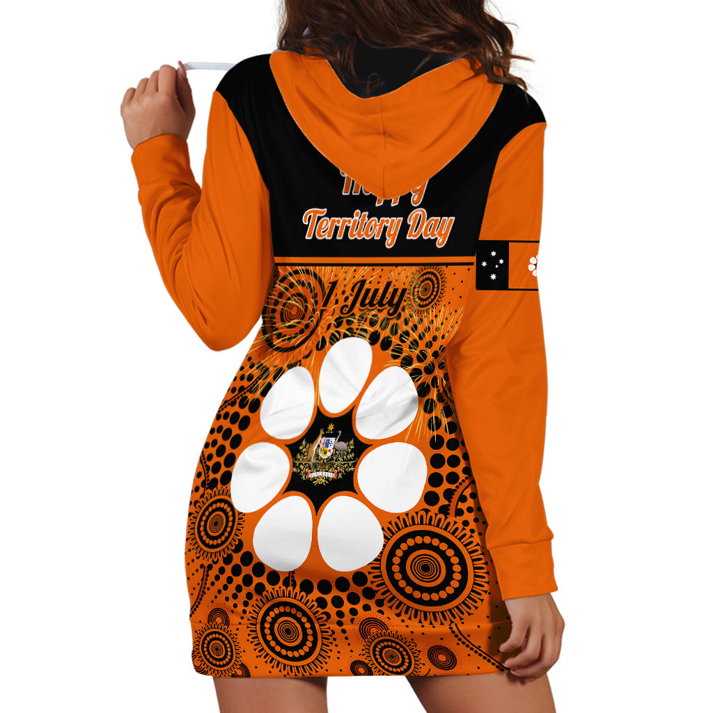 1 July Australia Territory Day Hoodie Dress Aboriginal Pattern - Vibe Hoodie Shop