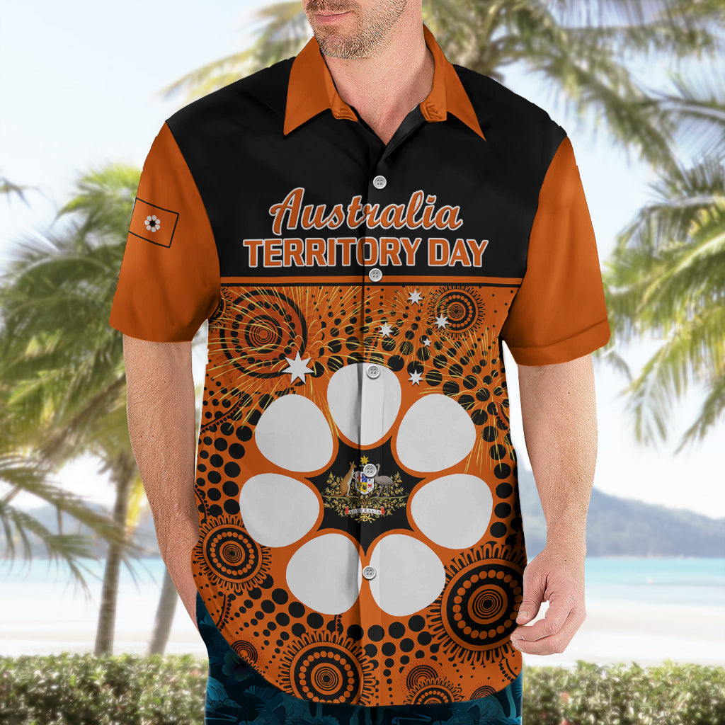 Personalised 1 July Australia Territory Day Hawaiian Shirt Aboriginal Pattern - Vibe Hoodie Shop