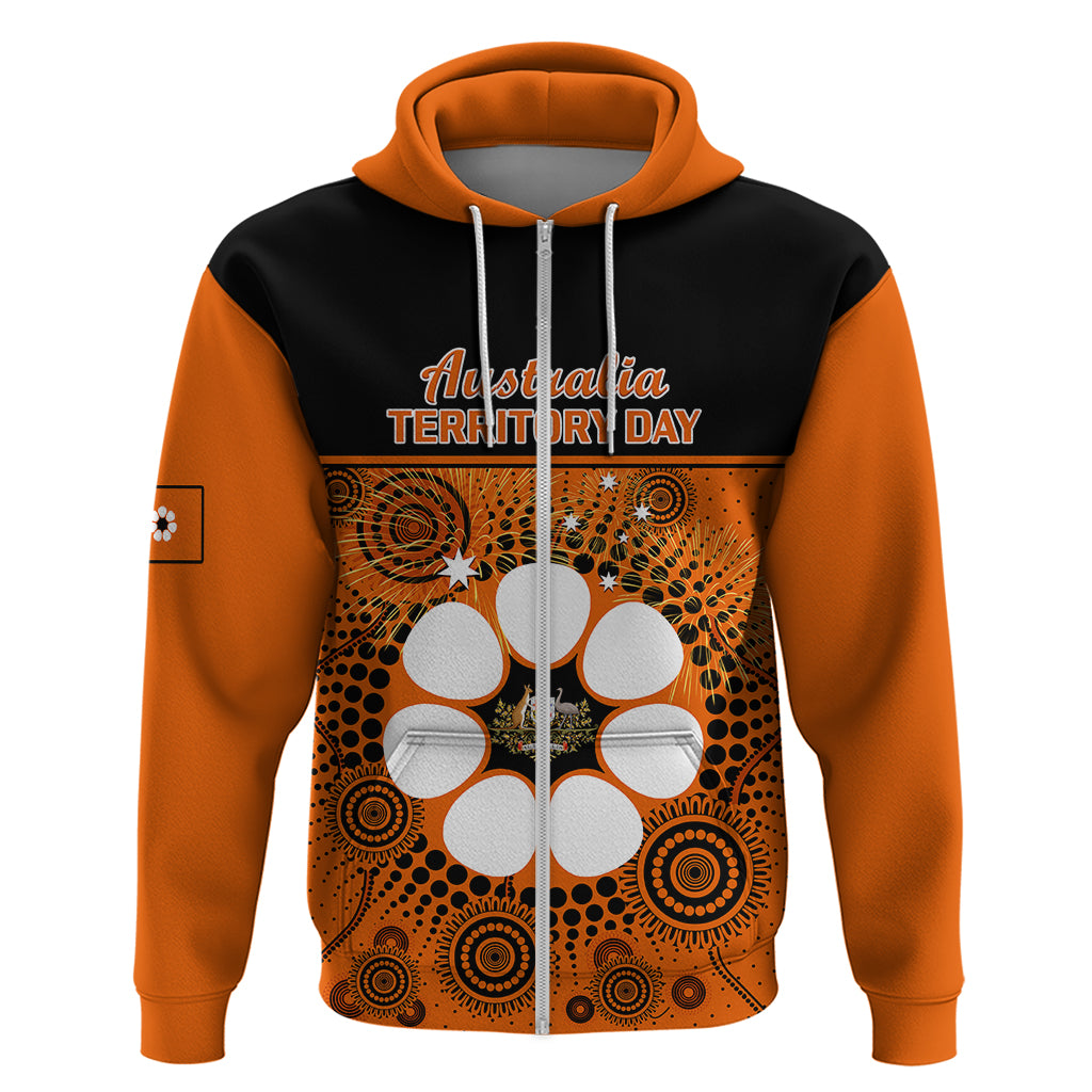 Personalised 1 July Australia Territory Day Hoodie Aboriginal Pattern - Vibe Hoodie Shop