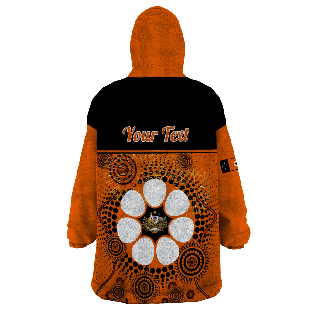 Personalised 1 July Australia Territory Day Wearable Blanket Hoodie Aboriginal Pattern - Vibe Hoodie Shop