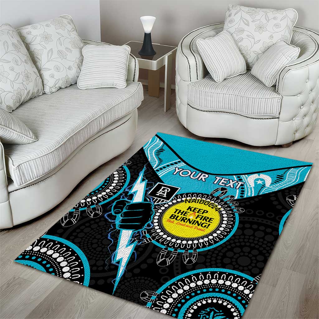 Custom AFL Power NAIDOC Week Area Rug Keep The Fire Burning Indigenous Art - Vibe Hoodie Shop