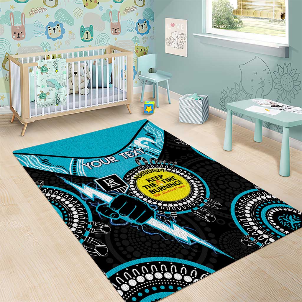 Custom AFL Power NAIDOC Week Area Rug Keep The Fire Burning Indigenous Art - Vibe Hoodie Shop