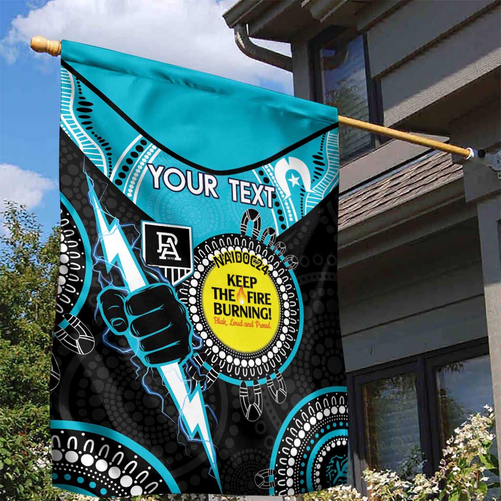 Custom AFL Power NAIDOC Week Garden Flag Keep The Fire Burning Indigenous Art - Vibe Hoodie Shop