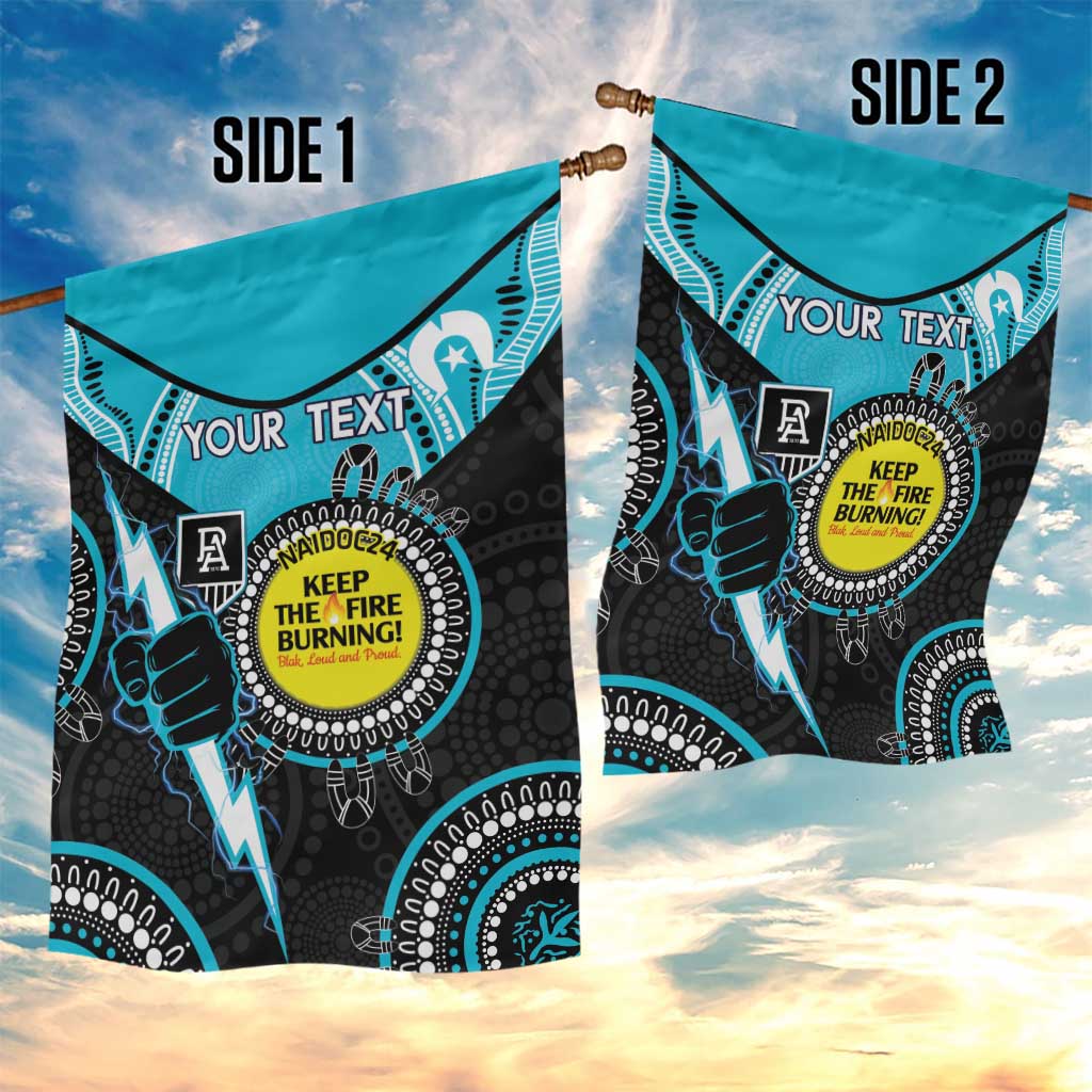 Custom AFL Power NAIDOC Week Garden Flag Keep The Fire Burning Indigenous Art - Vibe Hoodie Shop