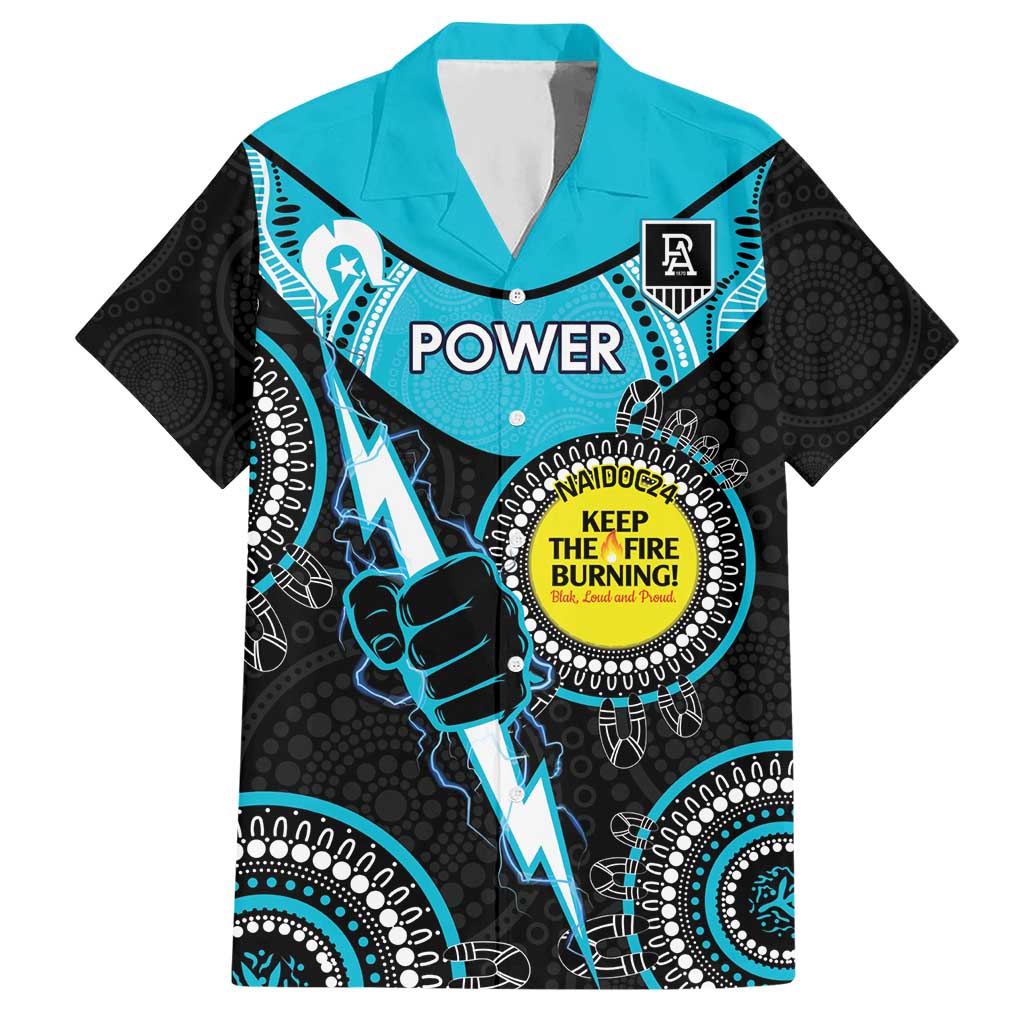 Custom AFL Power NAIDOC Week Hawaiian Shirt Keep The Fire Burning Indigenous Art - Vibe Hoodie Shop