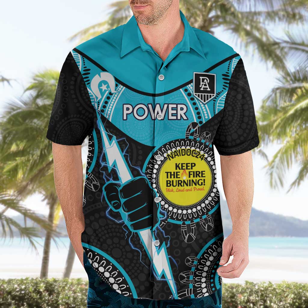 Custom AFL Power NAIDOC Week Hawaiian Shirt Keep The Fire Burning Indigenous Art - Vibe Hoodie Shop