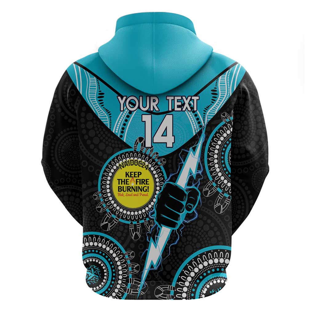 Custom AFL Power NAIDOC Week Hoodie Keep The Fire Burning Indigenous Art - Vibe Hoodie Shop