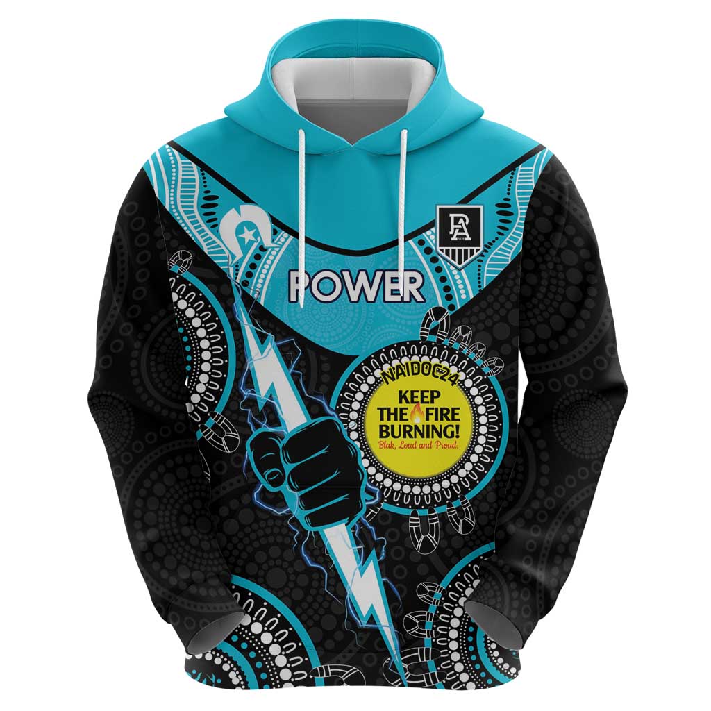 Custom AFL Power NAIDOC Week Hoodie Keep The Fire Burning Indigenous Art - Vibe Hoodie Shop